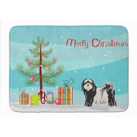 Carolines Treasures Tibetan Terrier Christmas Tree Machine Washable Memory Foam Mat CK3489RUG